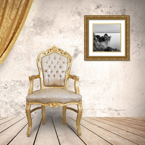 Black Sea 2 Gold Ornate Wood Framed Art Print with Double Matting by Lewis, Sheldon