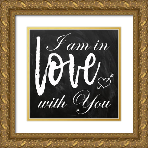 In Love Gold Ornate Wood Framed Art Print with Double Matting by Lewis, Sheldon