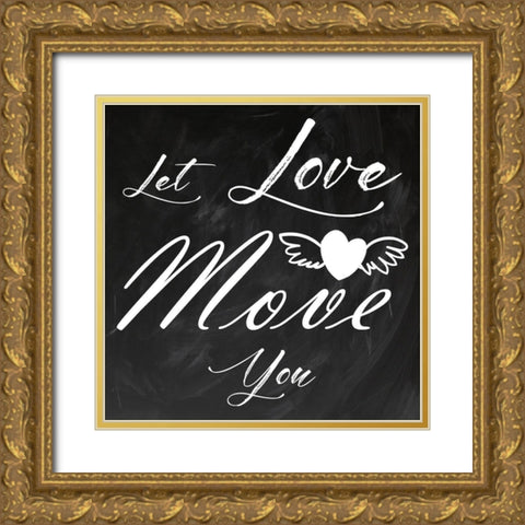 Love Moves Gold Ornate Wood Framed Art Print with Double Matting by Lewis, Sheldon