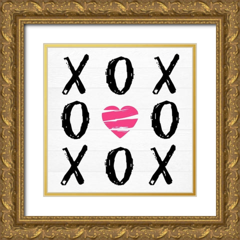 Love Won Gold Ornate Wood Framed Art Print with Double Matting by Lewis, Sheldon