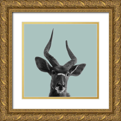 Heads Up Gold Ornate Wood Framed Art Print with Double Matting by Lewis, Sheldon