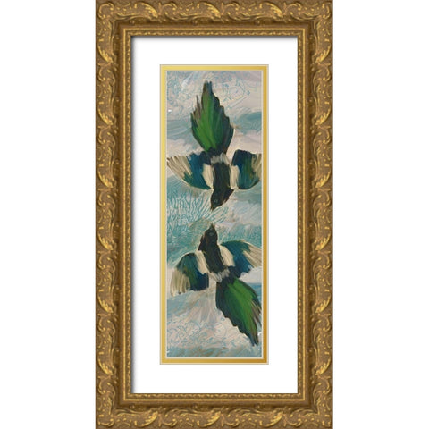 Sky Battle Gold Ornate Wood Framed Art Print with Double Matting by Butcher, Sarah