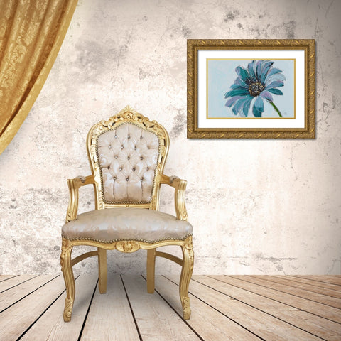 Daisy Crazy 2 Gold Ornate Wood Framed Art Print with Double Matting by Butcher, Sarah