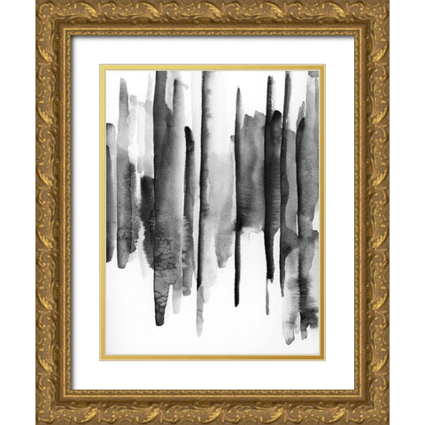 Band W 1 Gold Ornate Wood Framed Art Print with Double Matting by vdk atelier