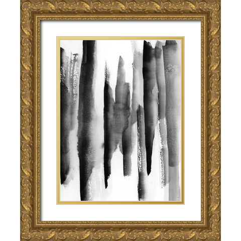 Band W 2 Gold Ornate Wood Framed Art Print with Double Matting by vdk atelier