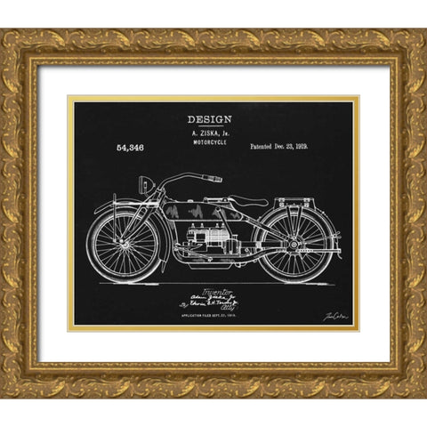 Harley Ziska Gold Ornate Wood Framed Art Print with Double Matting by Carlson, Tina