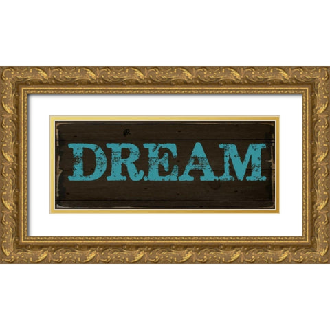DREAM Gold Ornate Wood Framed Art Print with Double Matting by Greene, Taylor