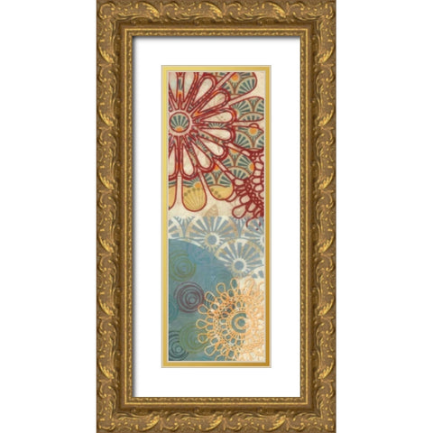 FLORA TRANCE VI Gold Ornate Wood Framed Art Print with Double Matting by Greene, Taylor
