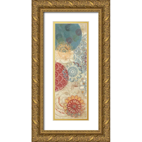 FLORA TRANCE VII Gold Ornate Wood Framed Art Print with Double Matting by Greene, Taylor
