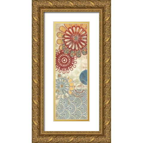 FLORA TRANCE VIII Gold Ornate Wood Framed Art Print with Double Matting by Greene, Taylor
