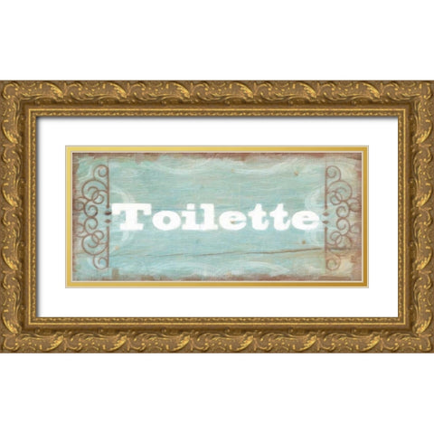 Toilette Gold Ornate Wood Framed Art Print with Double Matting by Greene, Taylor