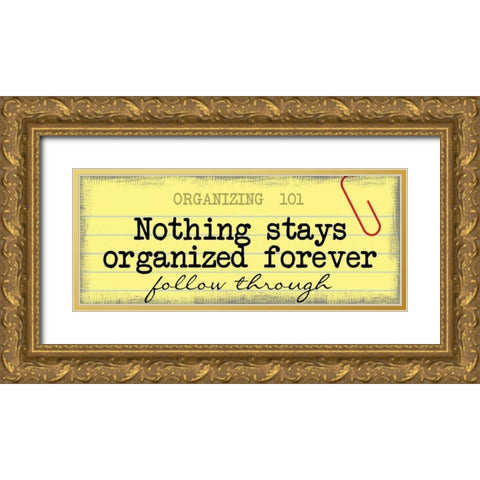 Follow Through Gold Ornate Wood Framed Art Print with Double Matting by Greene, Taylor