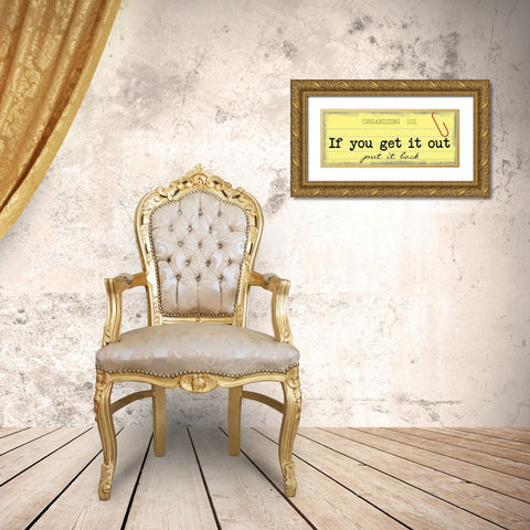 Put it Back Gold Ornate Wood Framed Art Print with Double Matting by Greene, Taylor