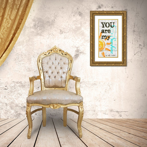 MY ONLY SUNSHINE PANEL Gold Ornate Wood Framed Art Print with Double Matting by Greene, Taylor