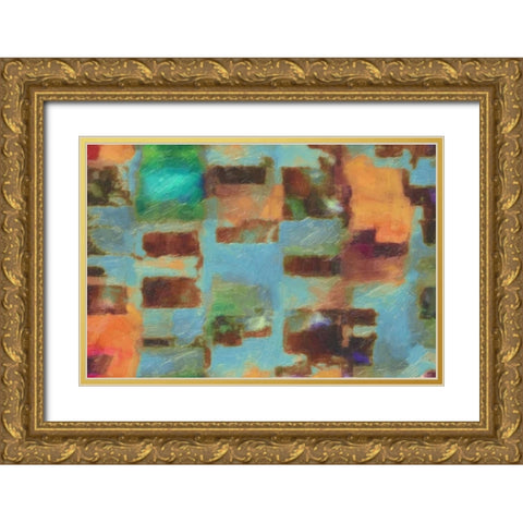 SPECTRUM Gold Ornate Wood Framed Art Print with Double Matting by Greene, Taylor