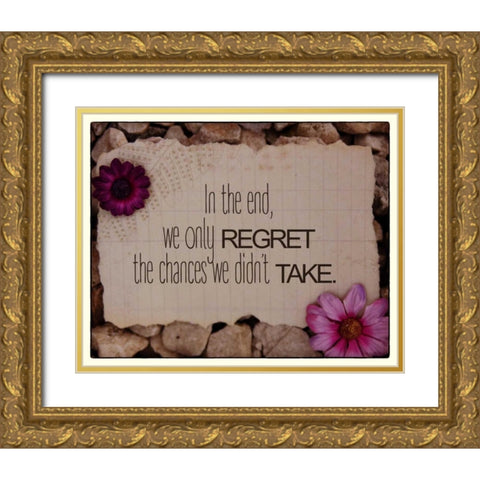 In The End Gold Ornate Wood Framed Art Print with Double Matting by Greene, Taylor