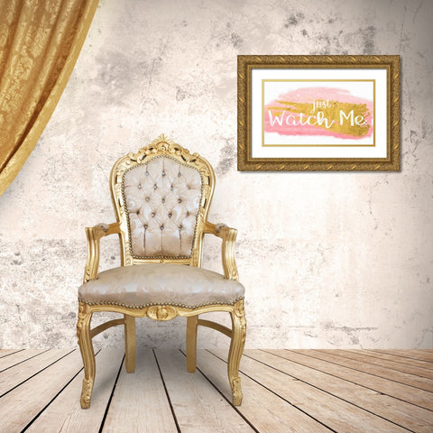 Watch Me Gold Ornate Wood Framed Art Print with Double Matting by Greene, Taylor