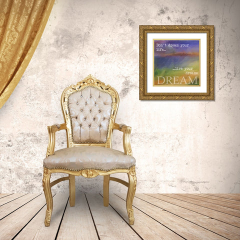 DREAM Gold Ornate Wood Framed Art Print with Double Matting by Greene, Taylor