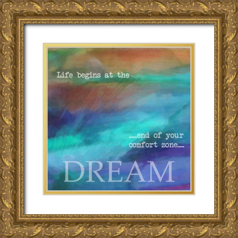DREAM Gold Ornate Wood Framed Art Print with Double Matting by Greene, Taylor