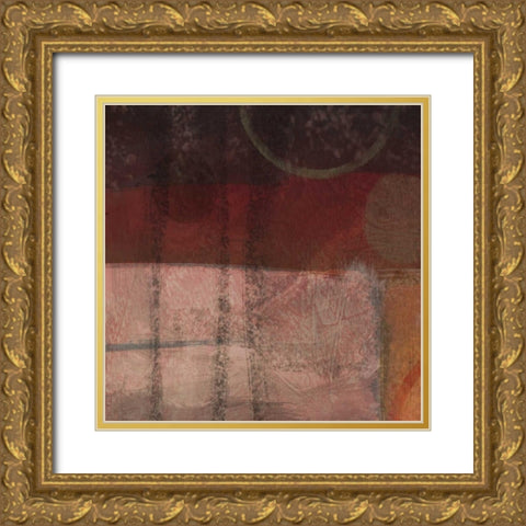 KINESIS RED II Gold Ornate Wood Framed Art Print with Double Matting by Greene, Taylor
