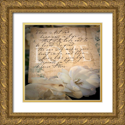 Postcard 2 Gold Ornate Wood Framed Art Print with Double Matting by Greene, Taylor