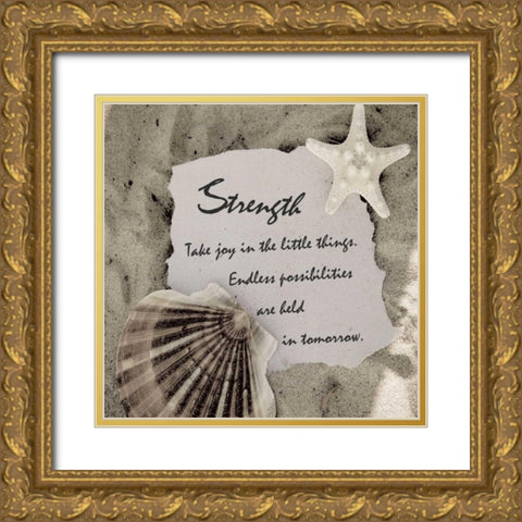 Shell Group 2 Gold Ornate Wood Framed Art Print with Double Matting by Greene, Taylor