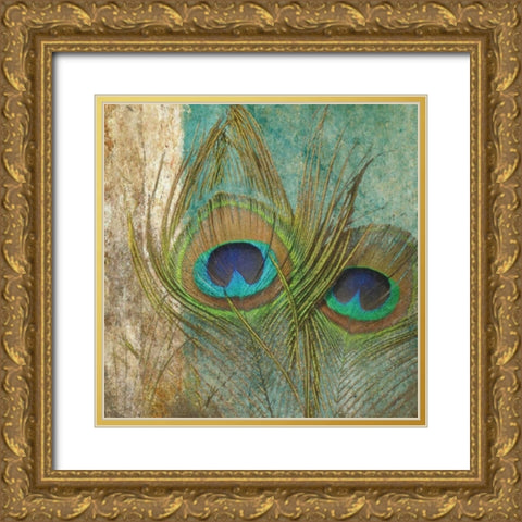 Feather Create Gold Ornate Wood Framed Art Print with Double Matting by Greene, Taylor
