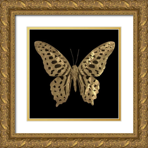 Hope Gold Butterfly Gold Ornate Wood Framed Art Print with Double Matting by Greene, Taylor