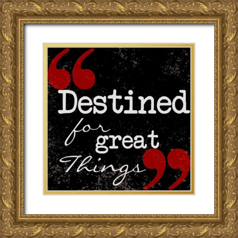 Destined Gold Ornate Wood Framed Art Print with Double Matting by Greene, Taylor
