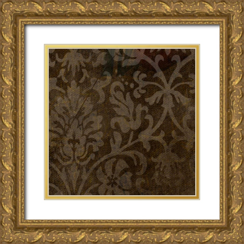 OSCAR GOLD A4 Gold Ornate Wood Framed Art Print with Double Matting by Greene, Taylor