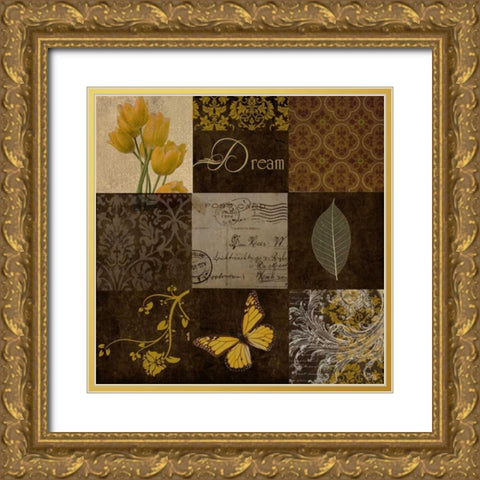 OSCAR GOLD Gold Ornate Wood Framed Art Print with Double Matting by Greene, Taylor