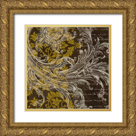 OSCAR GOLD B4 Gold Ornate Wood Framed Art Print with Double Matting by Greene, Taylor