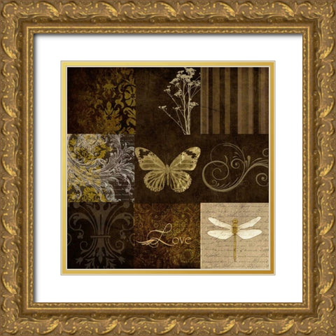 OSCAR GOLD Gold Ornate Wood Framed Art Print with Double Matting by Greene, Taylor