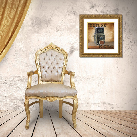 BEFORE DIGITAL Gold Ornate Wood Framed Art Print with Double Matting by Greene, Taylor
