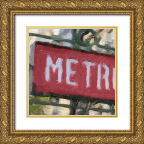 Travel 9 F Gold Ornate Wood Framed Art Print with Double Matting by Greene, Taylor