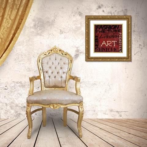 Travel 9 K Gold Ornate Wood Framed Art Print with Double Matting by Greene, Taylor