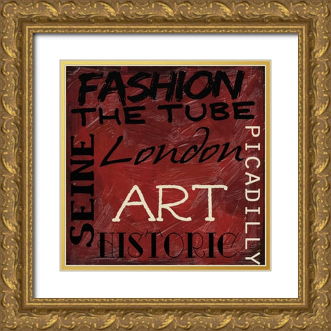 Travel 9 K Gold Ornate Wood Framed Art Print with Double Matting by Greene, Taylor
