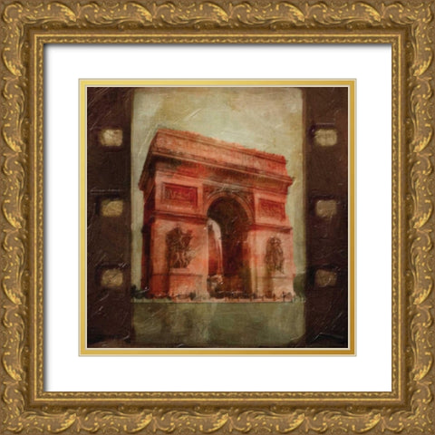 Travel 9 L Gold Ornate Wood Framed Art Print with Double Matting by Greene, Taylor