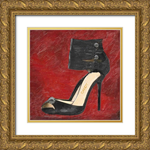 Fashion Patch S1 Gold Ornate Wood Framed Art Print with Double Matting by Greene, Taylor