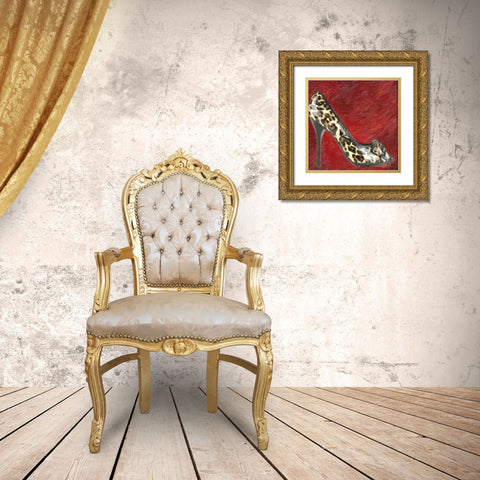 Fashion Patch S3 Gold Ornate Wood Framed Art Print with Double Matting by Greene, Taylor
