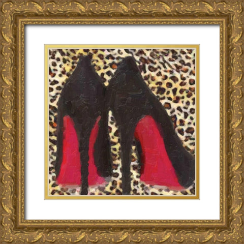 Fashion Patch S5 Gold Ornate Wood Framed Art Print with Double Matting by Greene, Taylor