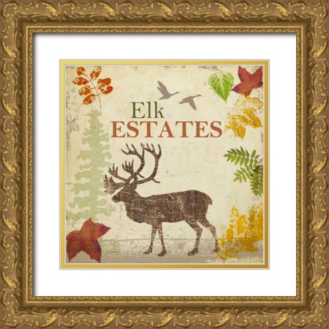 ELK Gold Ornate Wood Framed Art Print with Double Matting by Greene, Taylor