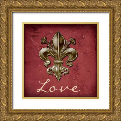 Faith Gold Ornate Wood Framed Art Print with Double Matting by Greene, Taylor