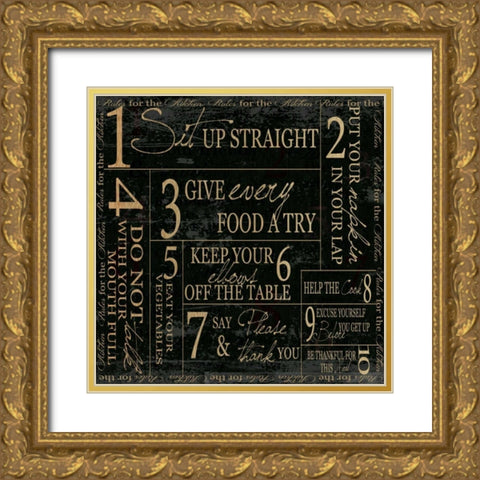 OPEN-KITCHEN Gold Ornate Wood Framed Art Print with Double Matting by Greene, Taylor