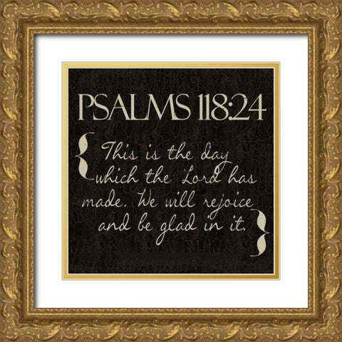 Psalms 118-24 Gold Ornate Wood Framed Art Print with Double Matting by Greene, Taylor