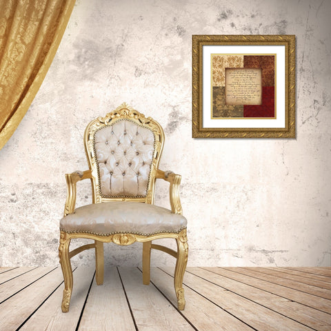 SERENITY Gold Ornate Wood Framed Art Print with Double Matting by Greene, Taylor