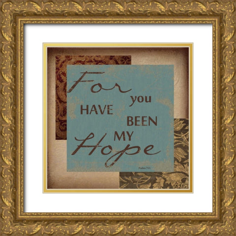 FOR YOU HAVE BEEN Gold Ornate Wood Framed Art Print with Double Matting by Greene, Taylor