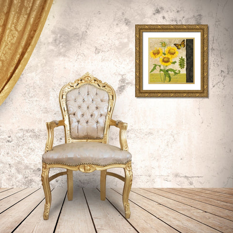 FLORAL III Gold Ornate Wood Framed Art Print with Double Matting by Greene, Taylor