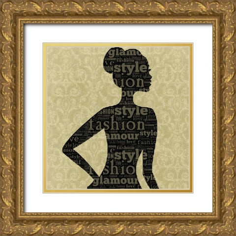 Fashion Gold Ornate Wood Framed Art Print with Double Matting by Greene, Taylor