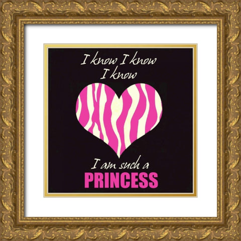 Such A Princess D Gold Ornate Wood Framed Art Print with Double Matting by Greene, Taylor